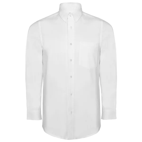 Roly Oxford langarm Weiss besticken – deinprint.ch